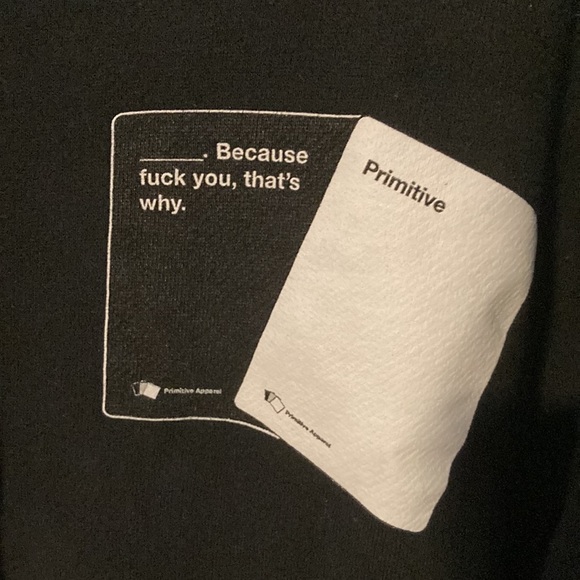 Primitive Cards Against Humanity Zumiez 100k. Washed and worn limited edition - Picture 2 of 5